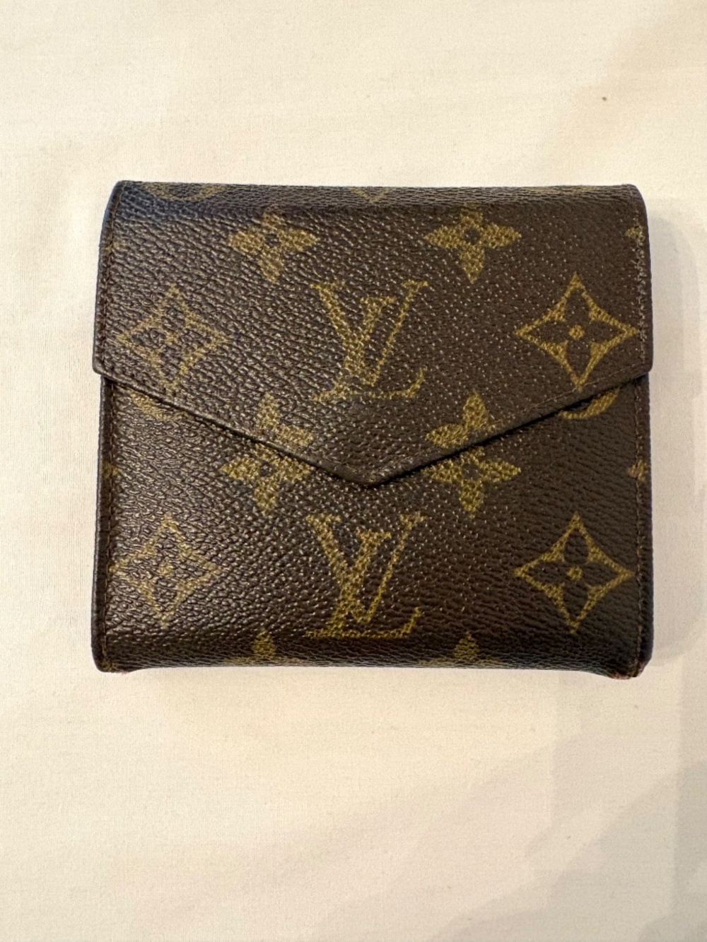 Louis Vuitton Monogram Elise Double Sided Snap Wallet LV Vintage
